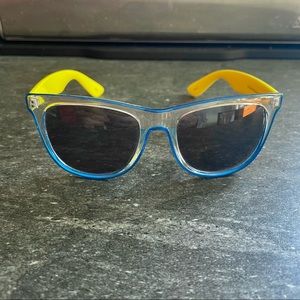 Blue/Yellow Wayfarer Sunglasses